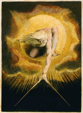 William Blake, 1757-1827: God Creating the Universe, 1824.
